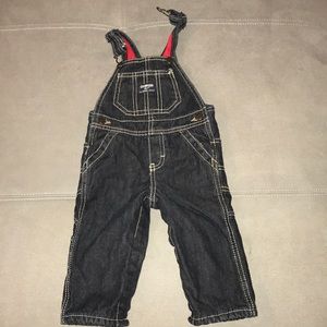 🎅🏼Fleece lined denim overalls!